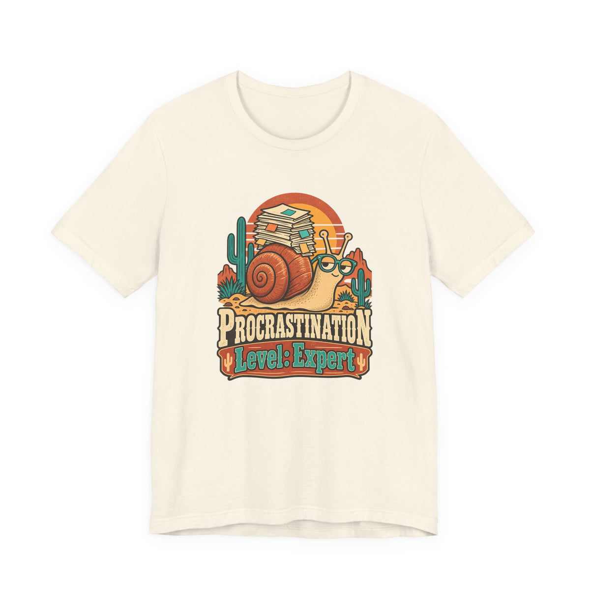 Procrastination Level: Expert Funny Student T-Shirt