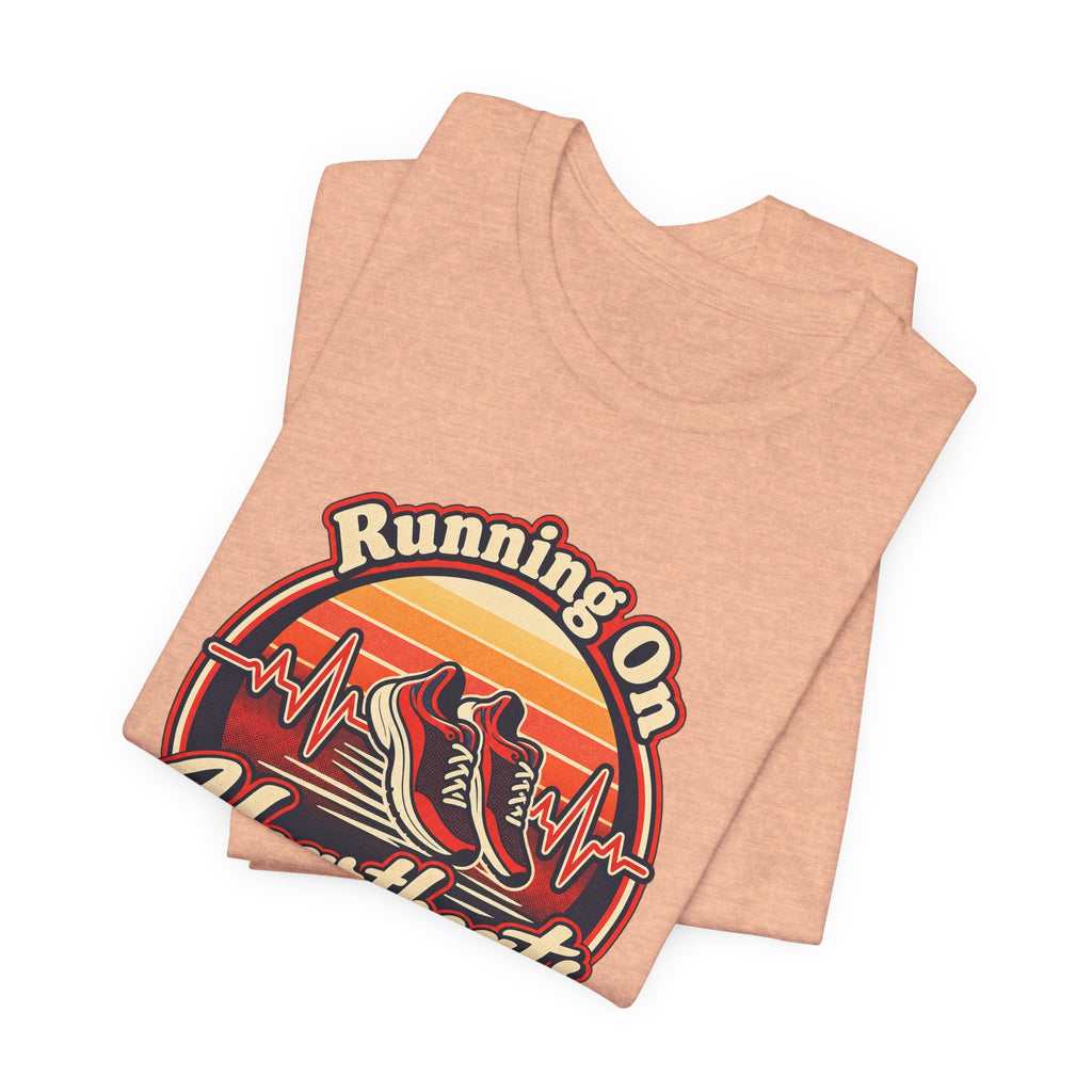 Running On Heartbeats and Hustle Funny Nurse T-Shirt