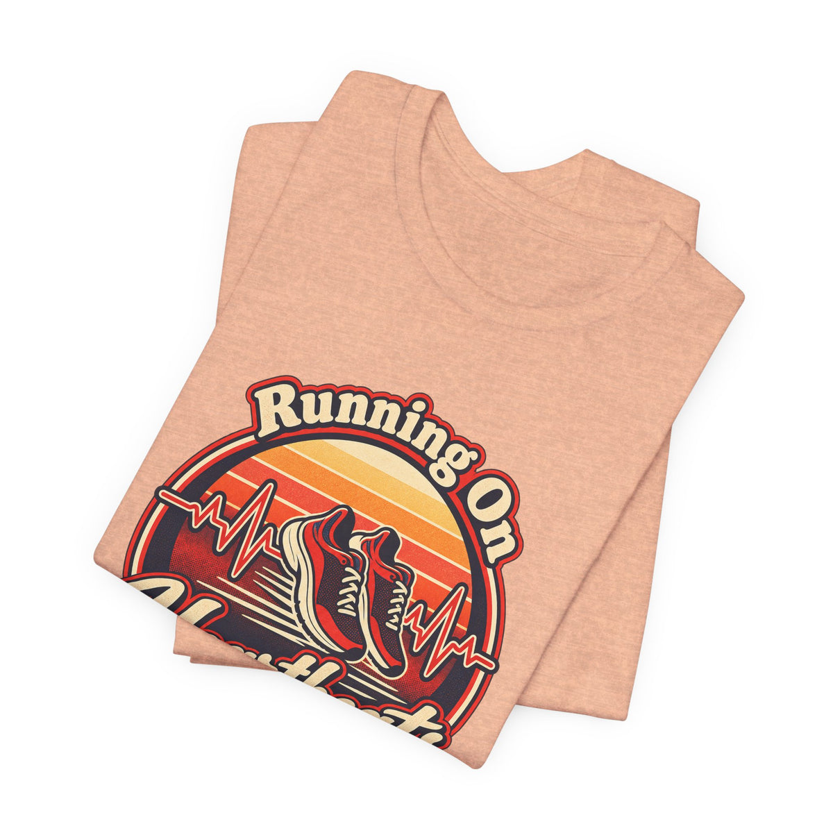 Running On Heartbeats and Hustle Funny Nurse T-Shirt