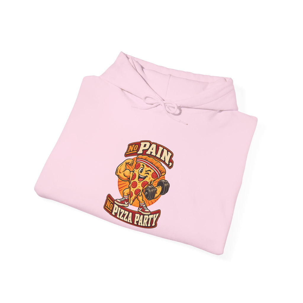No Pain, No Pizza Party Funny Fitness Hoodie