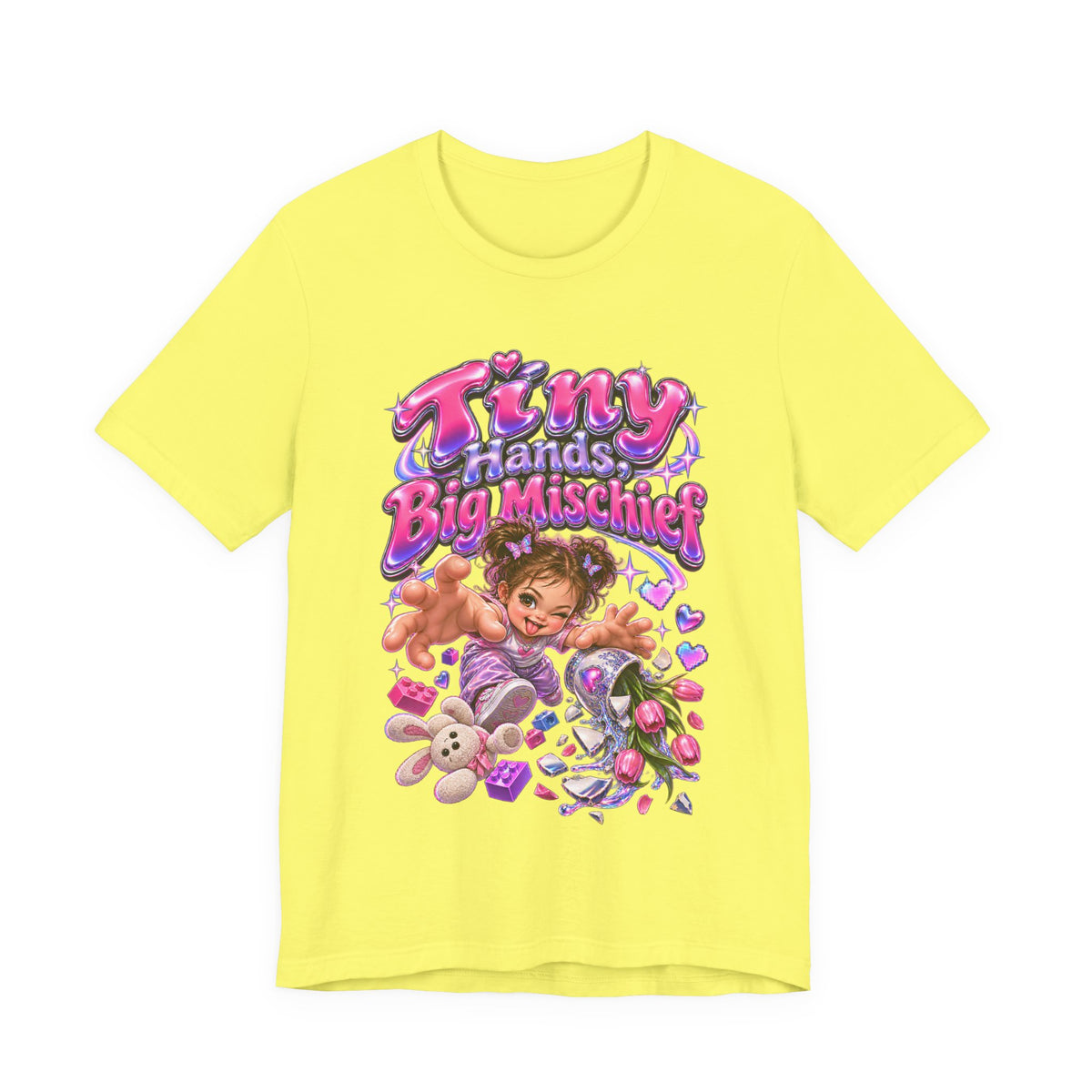 Tiny Hands, Big Mischief Funny Parent Humor T-Shirt