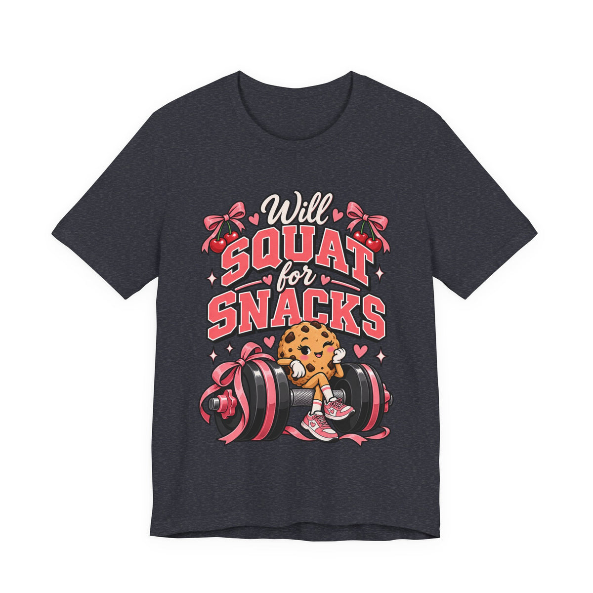 Will Squat for Snacks Funny Fitness T-Shirt