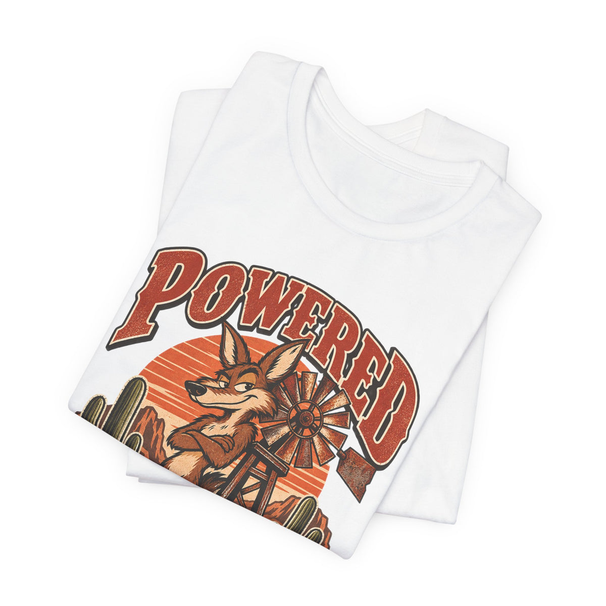 Powered By Passive Aggression Funny Western Ranch T-Shirt