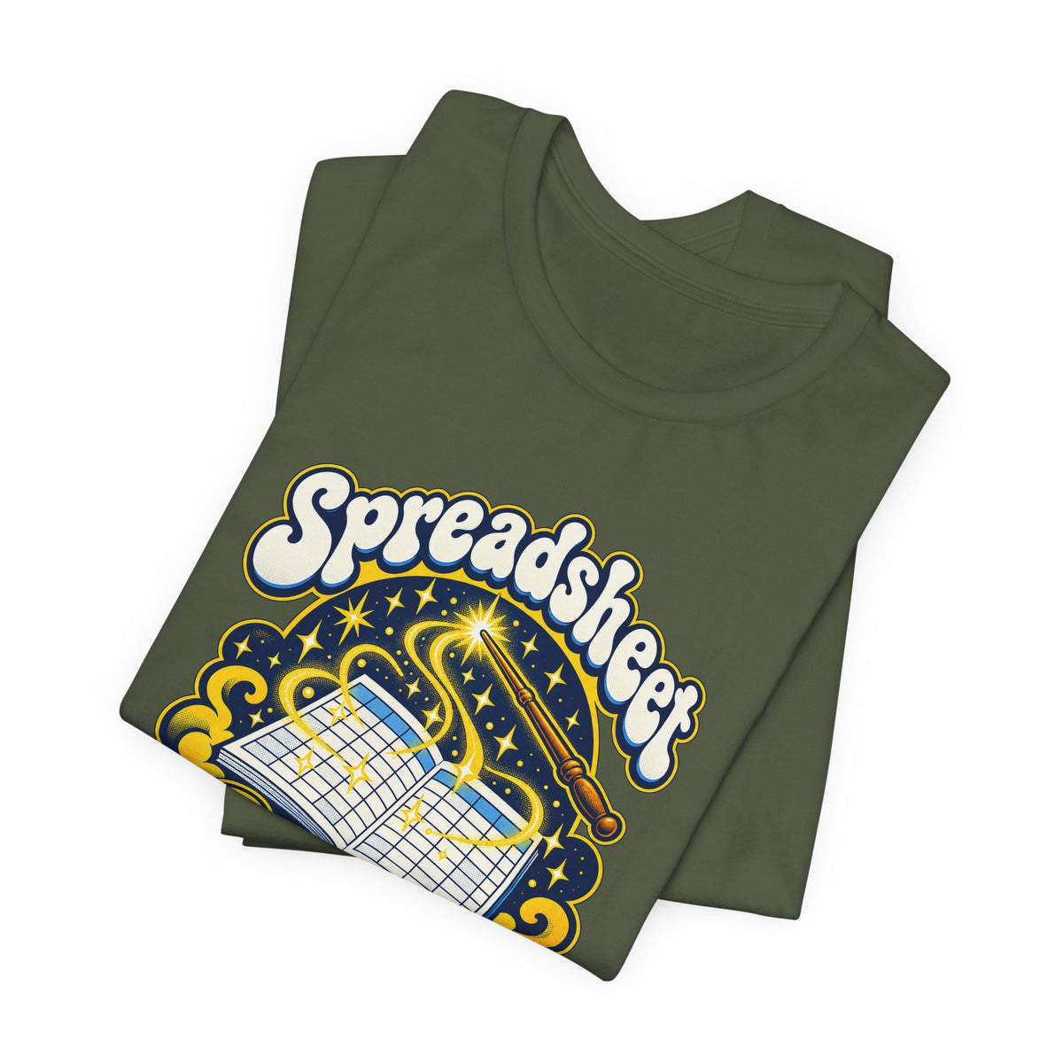 Spreadsheet Sorcery Unleashed Funny Office Humor T-Shirt