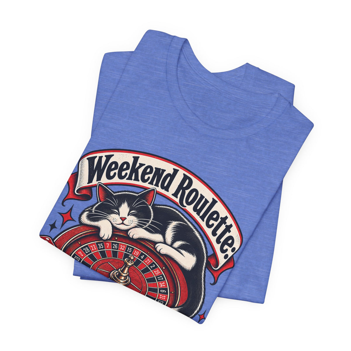 Weekend Roulette: Spin or Nap? Funny Casual Gambler T-Shirt