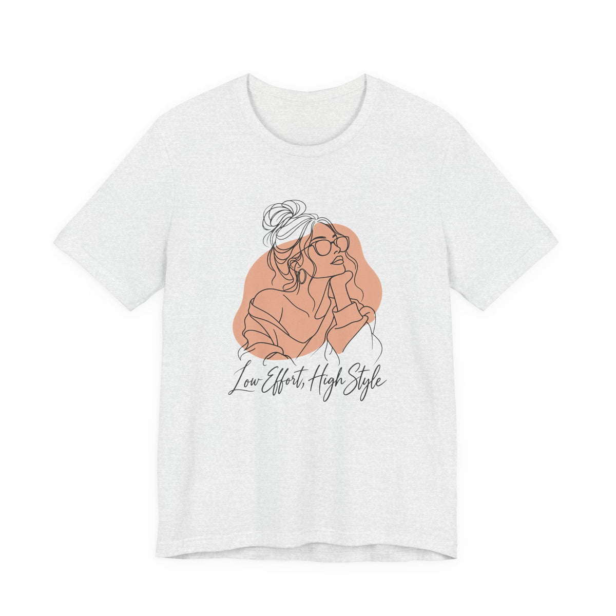 Low Effort, High Style Funny Minimalist T-Shirt