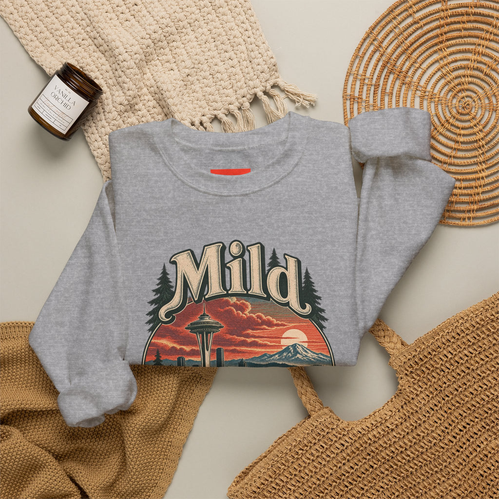 Mild Green Queen Funny Sarcastic Retro Sweatshirt