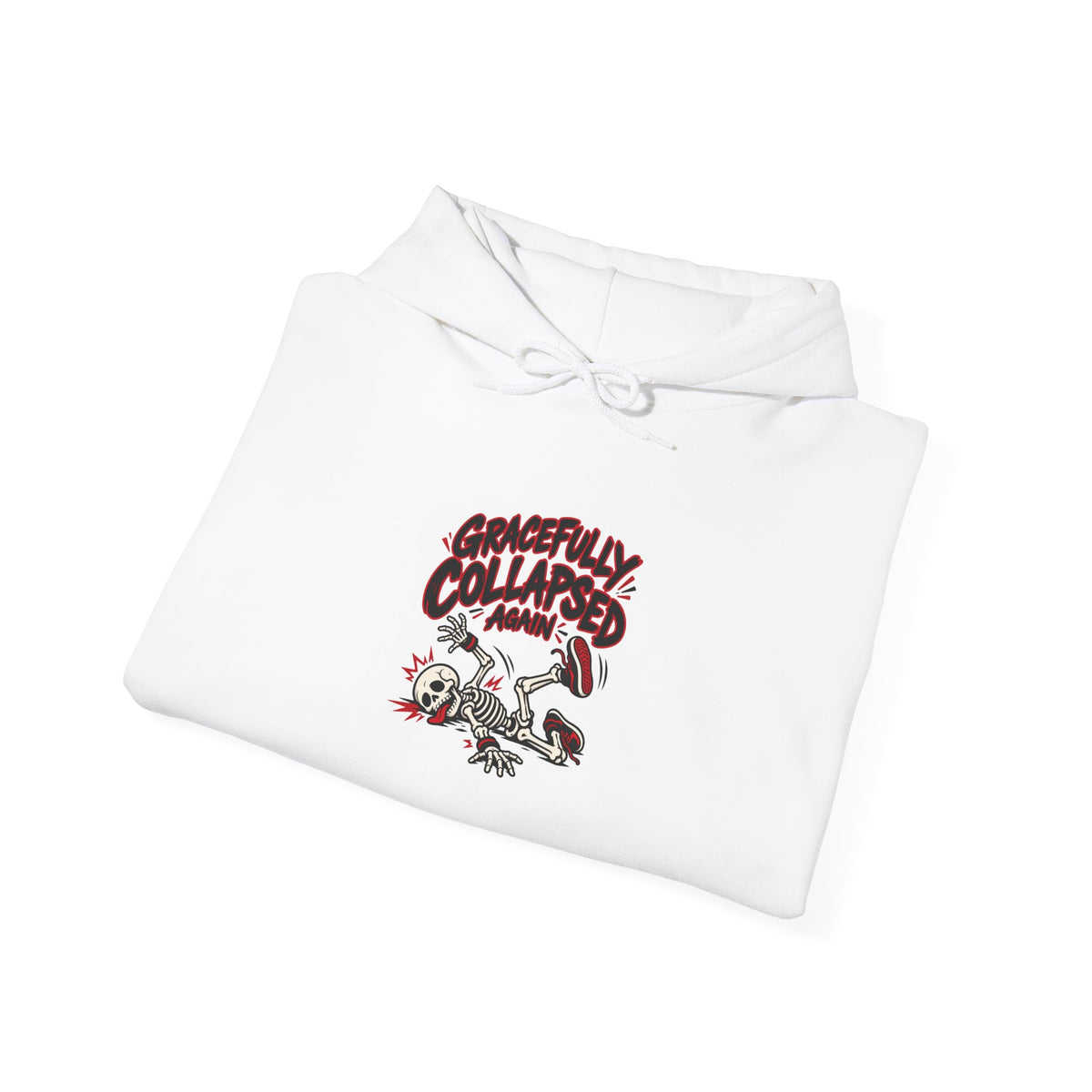 Gracefully Collapsed Again Funny Fitness Hoodie