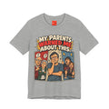 MY PARENTS WARNED ME ABOUT THIS. Funny Retro Vintage T-Shirt
