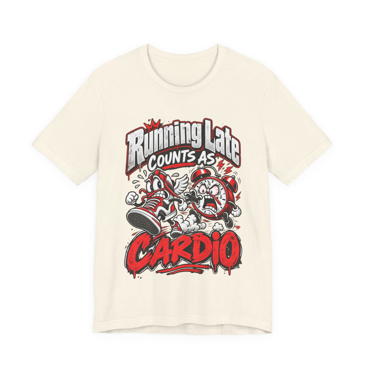 Running Late Counts As Cardio Funny Fitness T-Shirt