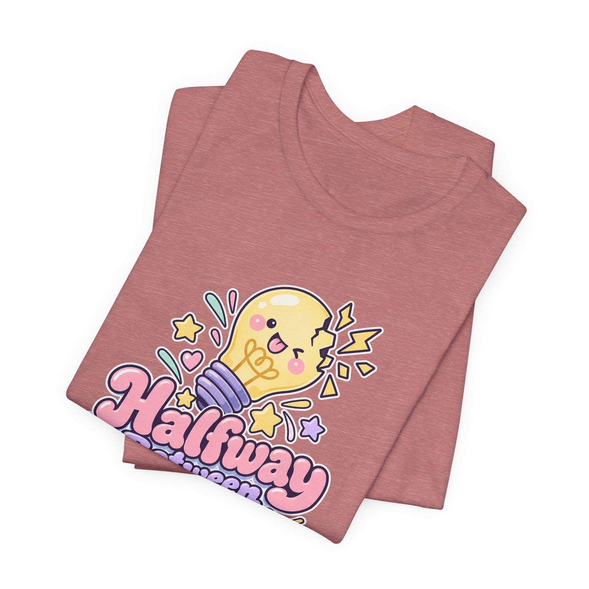 Halfway Between Genius and Disaster Funny Creative T-Shirt