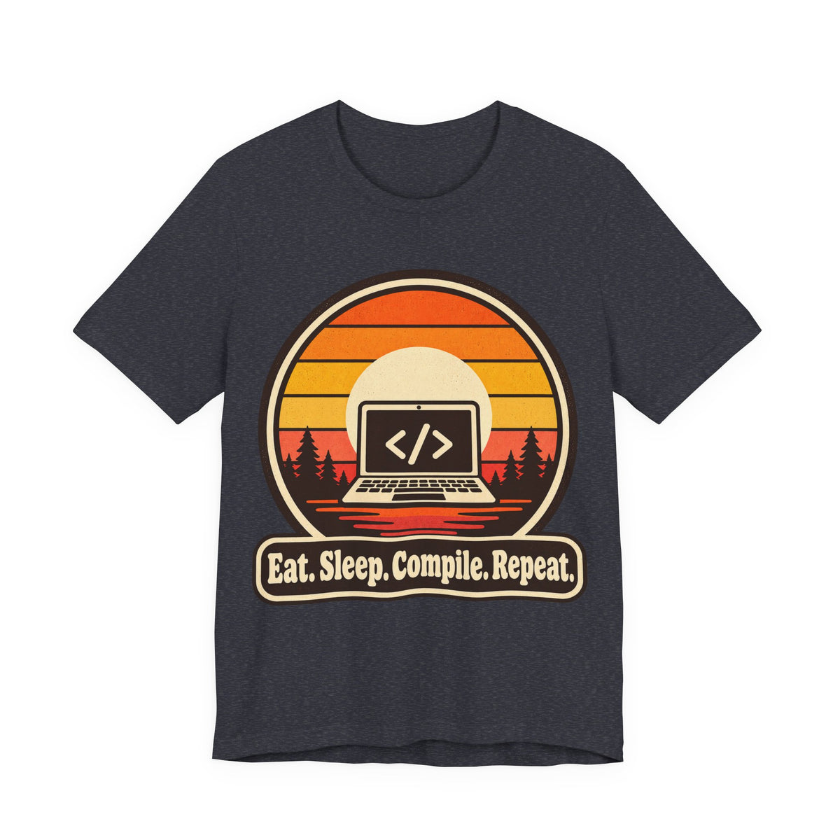 Eat Sleep Compile Repeat Funny Programmer T-Shirt