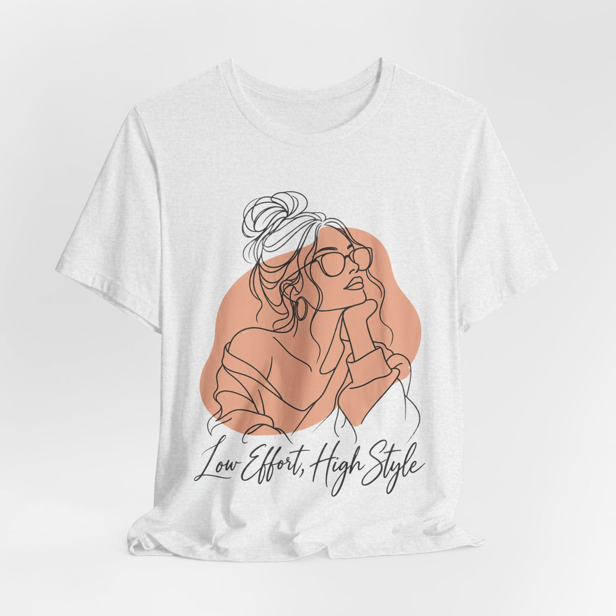 Low Effort, High Style Funny Minimalist T-Shirt