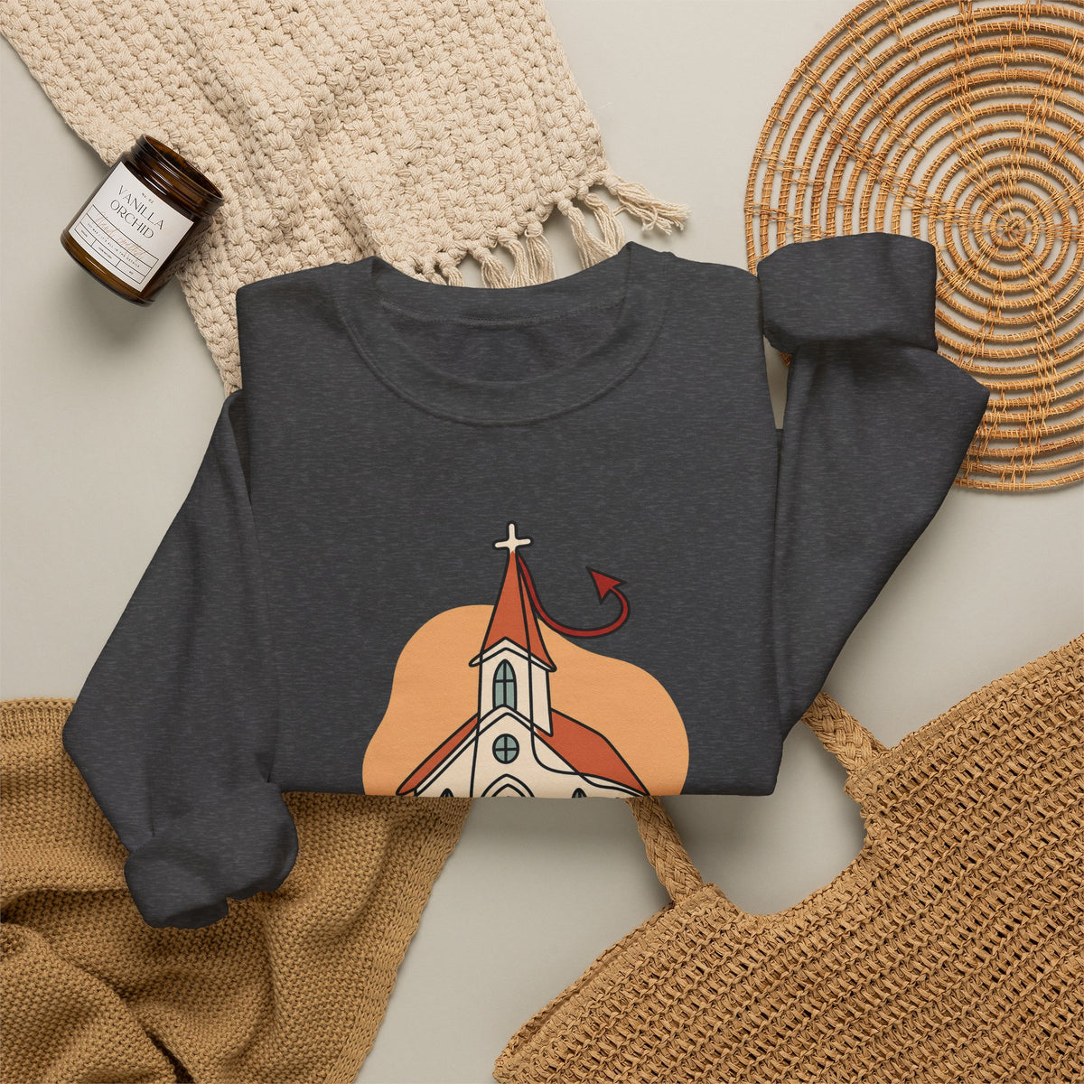 Today’s Schedule: Hell No Funny Christian Humor Sweatshirt