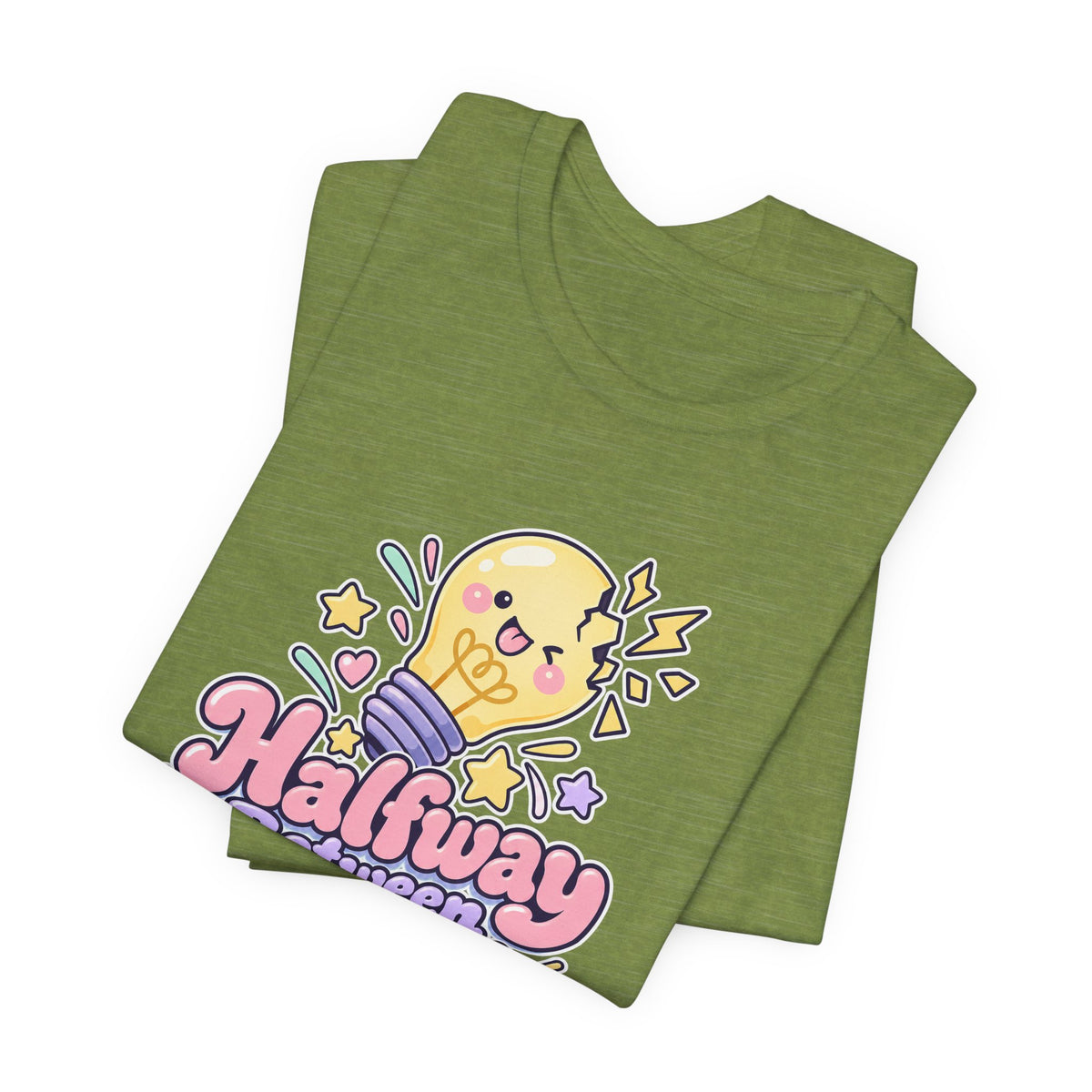 Halfway Between Genius and Disaster Funny Creative T-Shirt