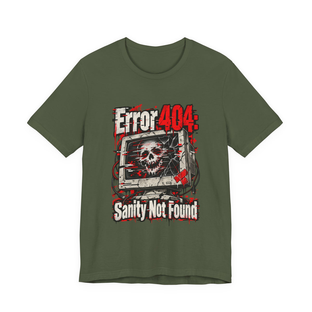 Error 404: Sanity Not Found Funny Tech T-Shirt