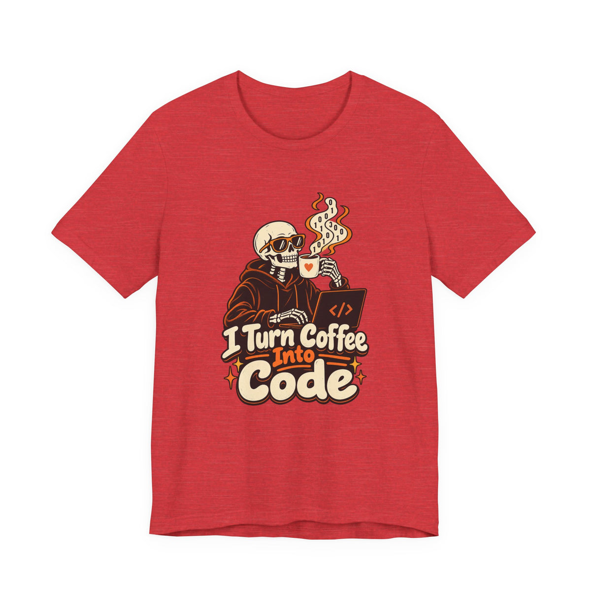 I Turn Coffee Into Code Funny Programmer T-Shirt