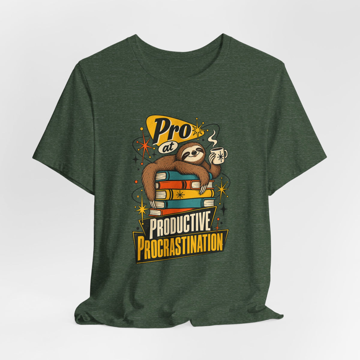 Pro at Productive Procrastination Funny Sarcastic T-Shirt