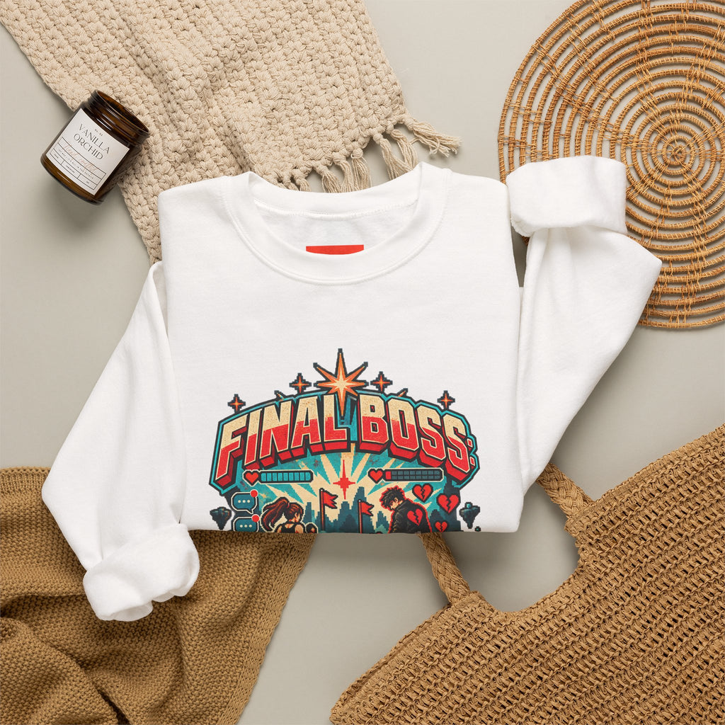 FINAL BOSS: MY EX Funny Retro Vintage Sweatshirt