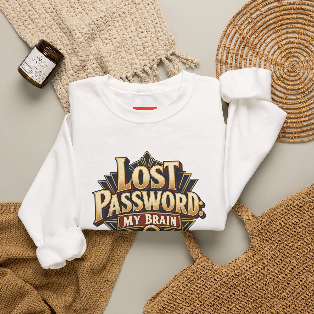Lost Password: My Brain Funny IT Sweatshirt