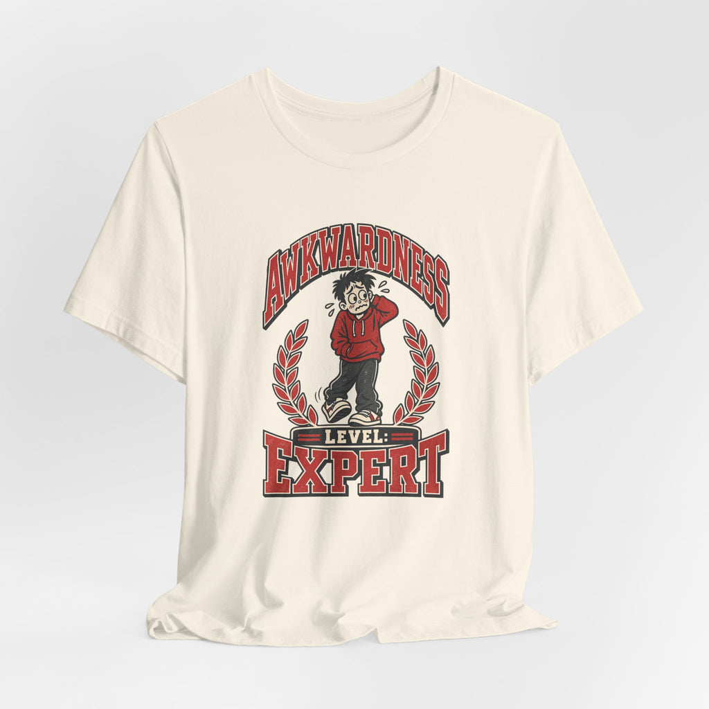 Awkwardness Level: Expert Funny Introvert T-Shirt