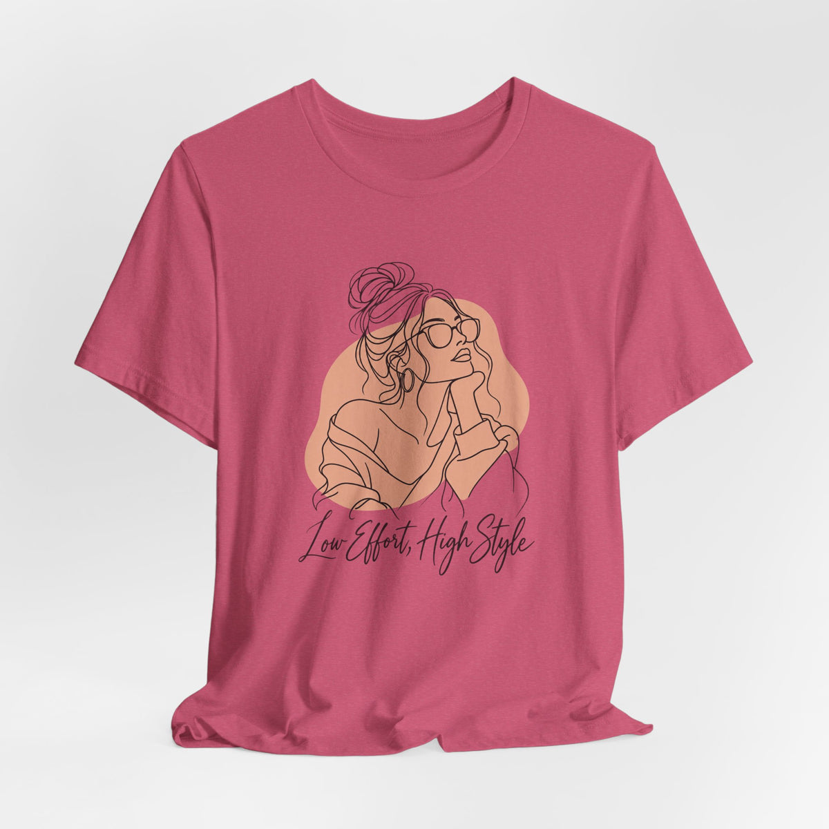 Low Effort, High Style Funny Minimalist T-Shirt