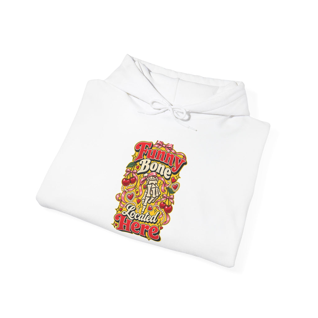 Funny Bone Located Here Funny Sarcastic Hoodie
