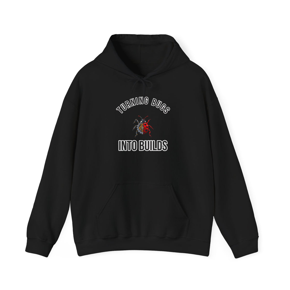 Turning Bugs into Builds Funny Programmer Hoodie