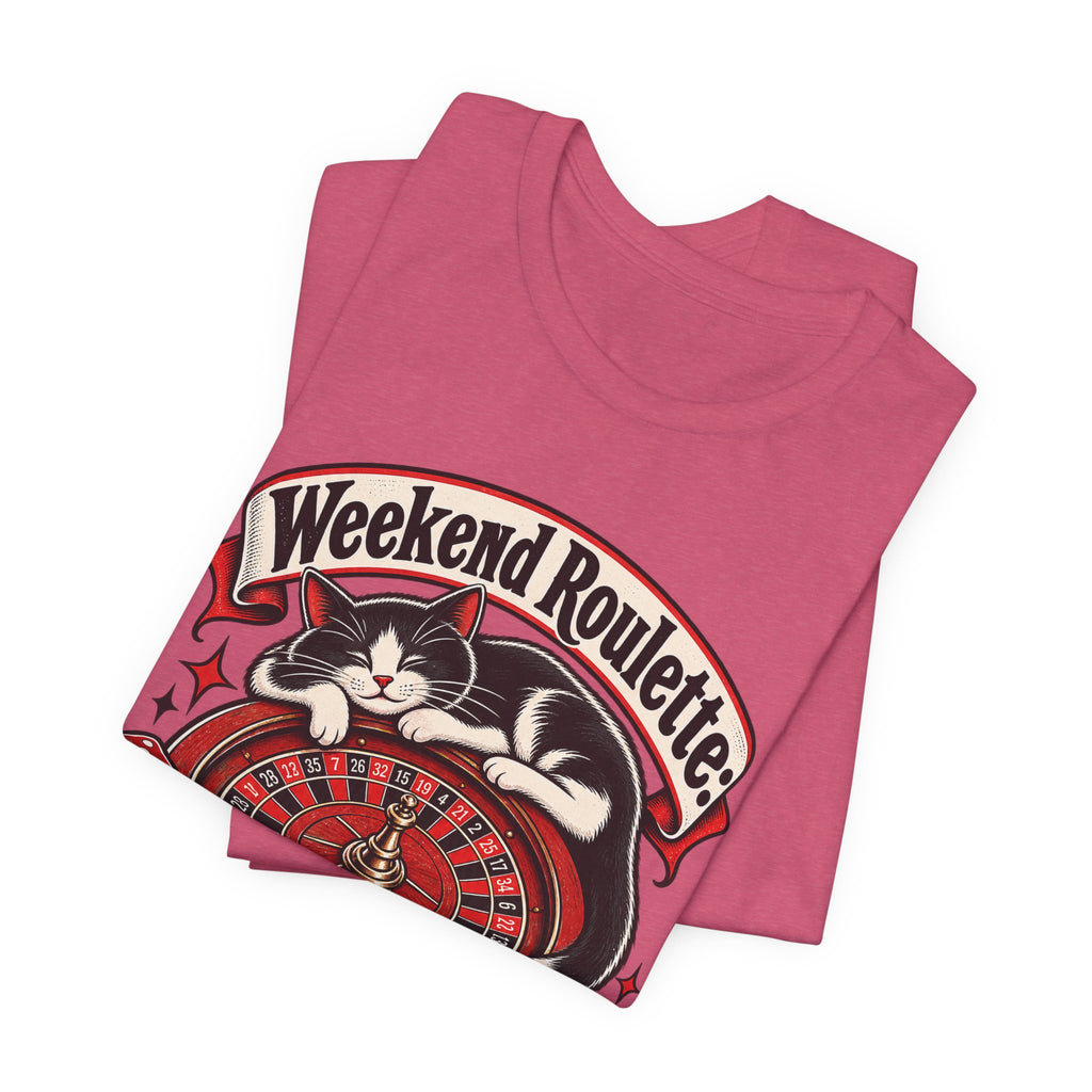 Weekend Roulette: Spin or Nap? Funny Casual Gambler T-Shirt