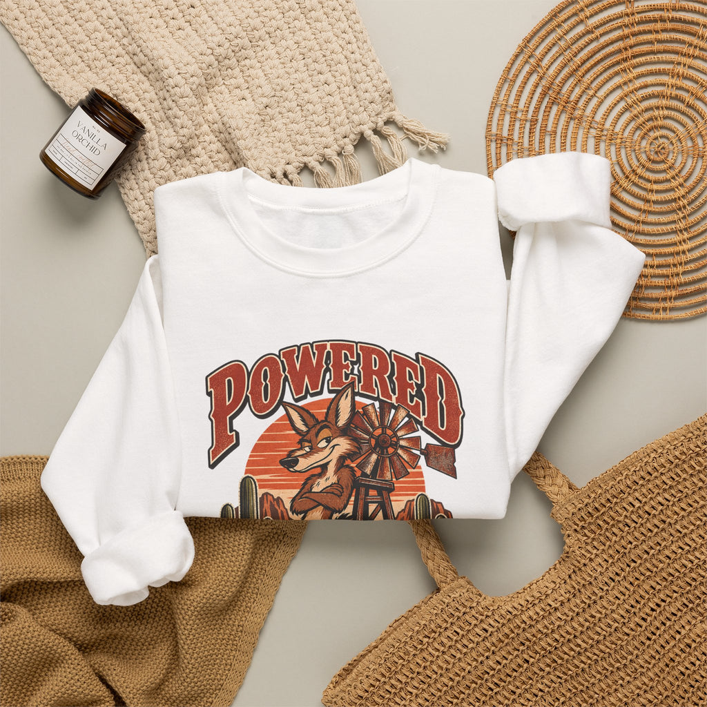 Powered By Passive Aggression Funny Western Ranch Sweatshirt