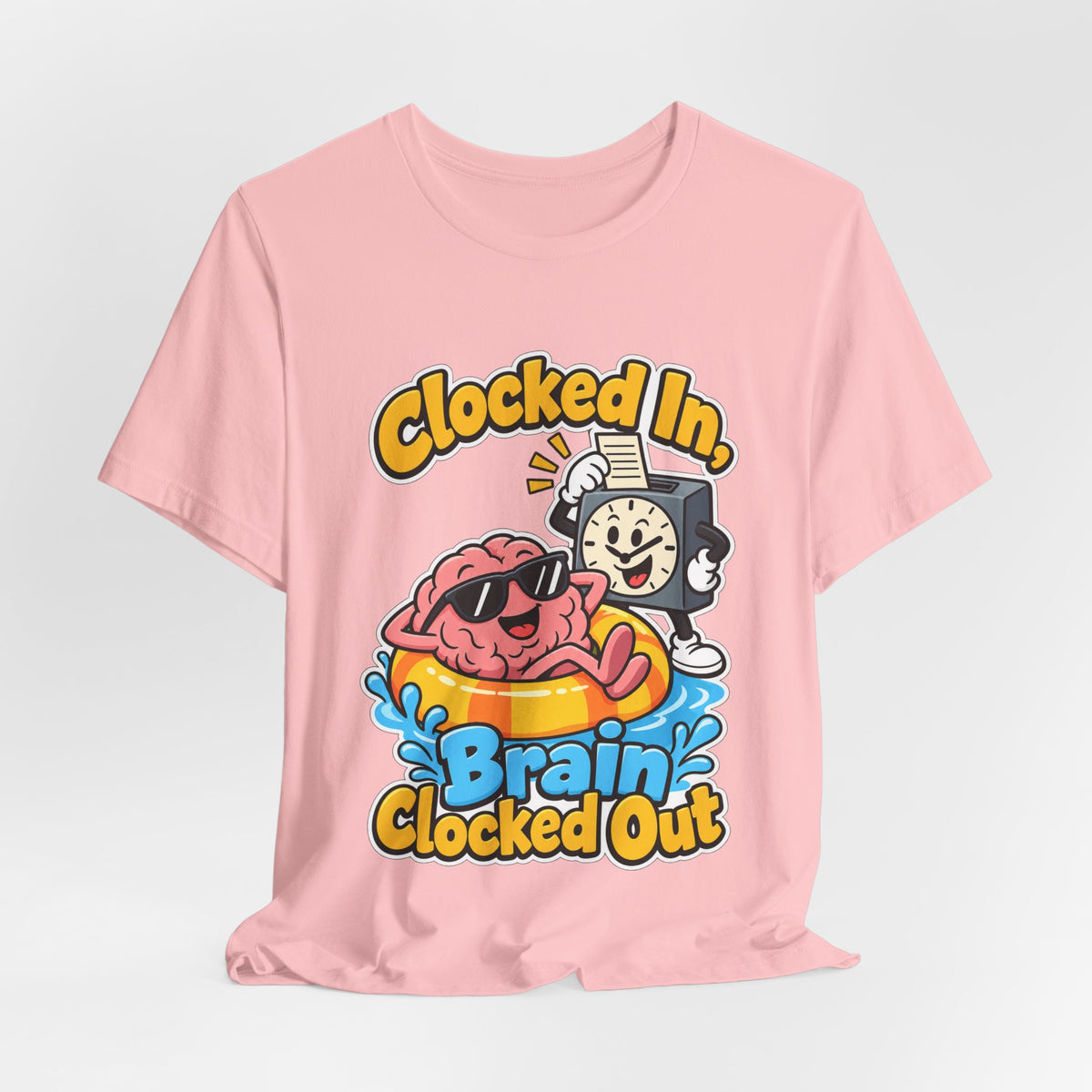 Clocked In, Brain Clocked Out Funny Nurse T-Shirt