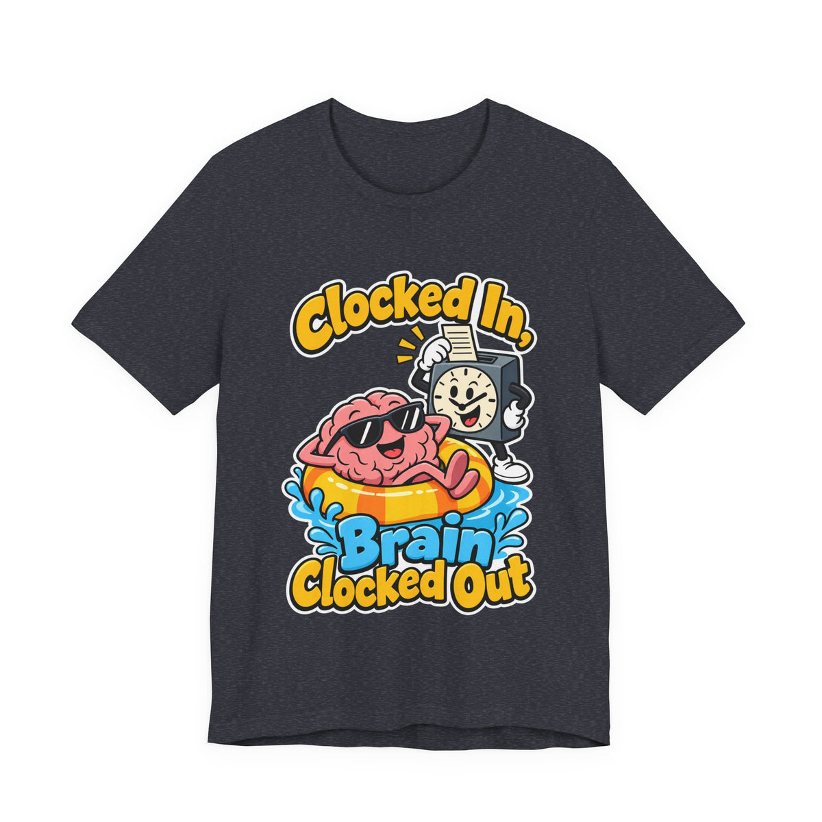 Clocked In, Brain Clocked Out Funny Nurse T-Shirt