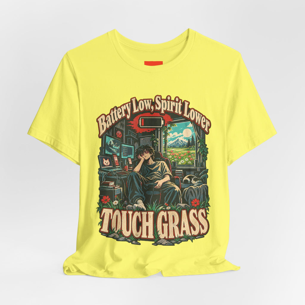 Battery Low, Spirit Lower Funny Self-Deprecating T-Shirt