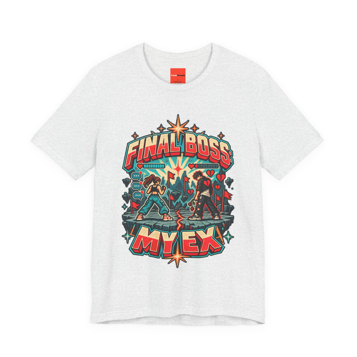 FINAL BOSS: MY EX Funny Retro Vintage T-Shirt