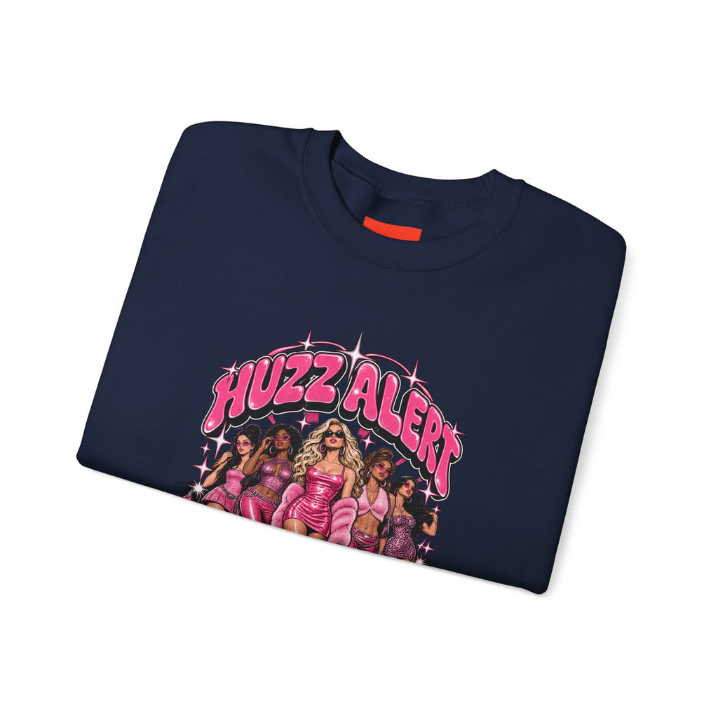 HUZZ ALERT Funny General Distressed Print Sweatshirt
