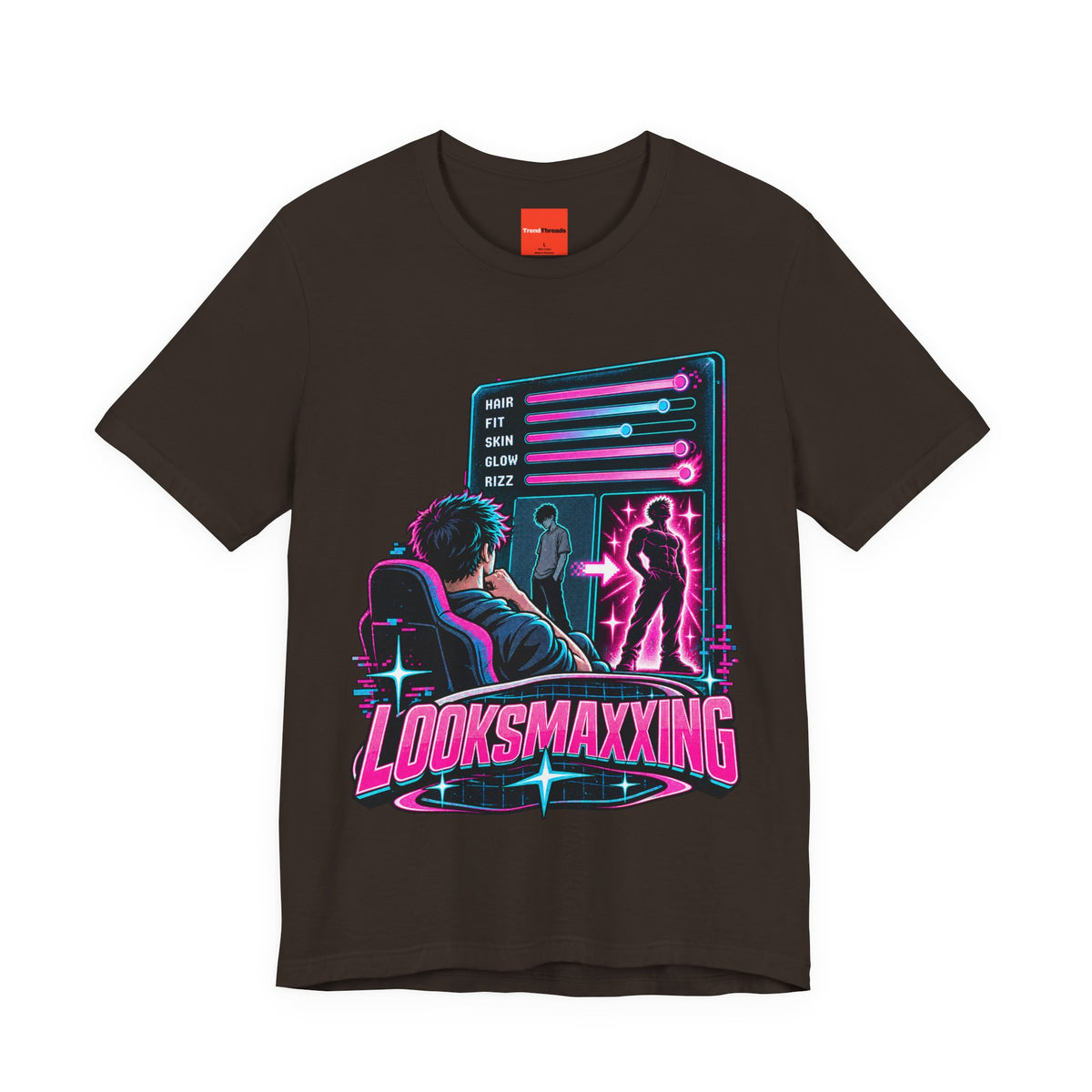 LOOKSMAXXING Funny Y2K Graphic T-Shirt
