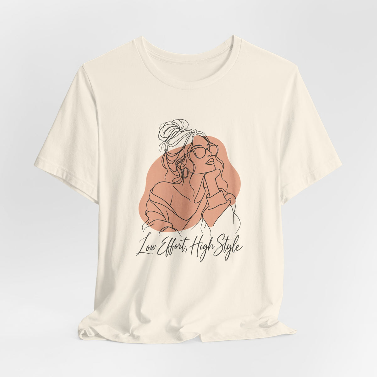 Low Effort, High Style Funny Minimalist T-Shirt
