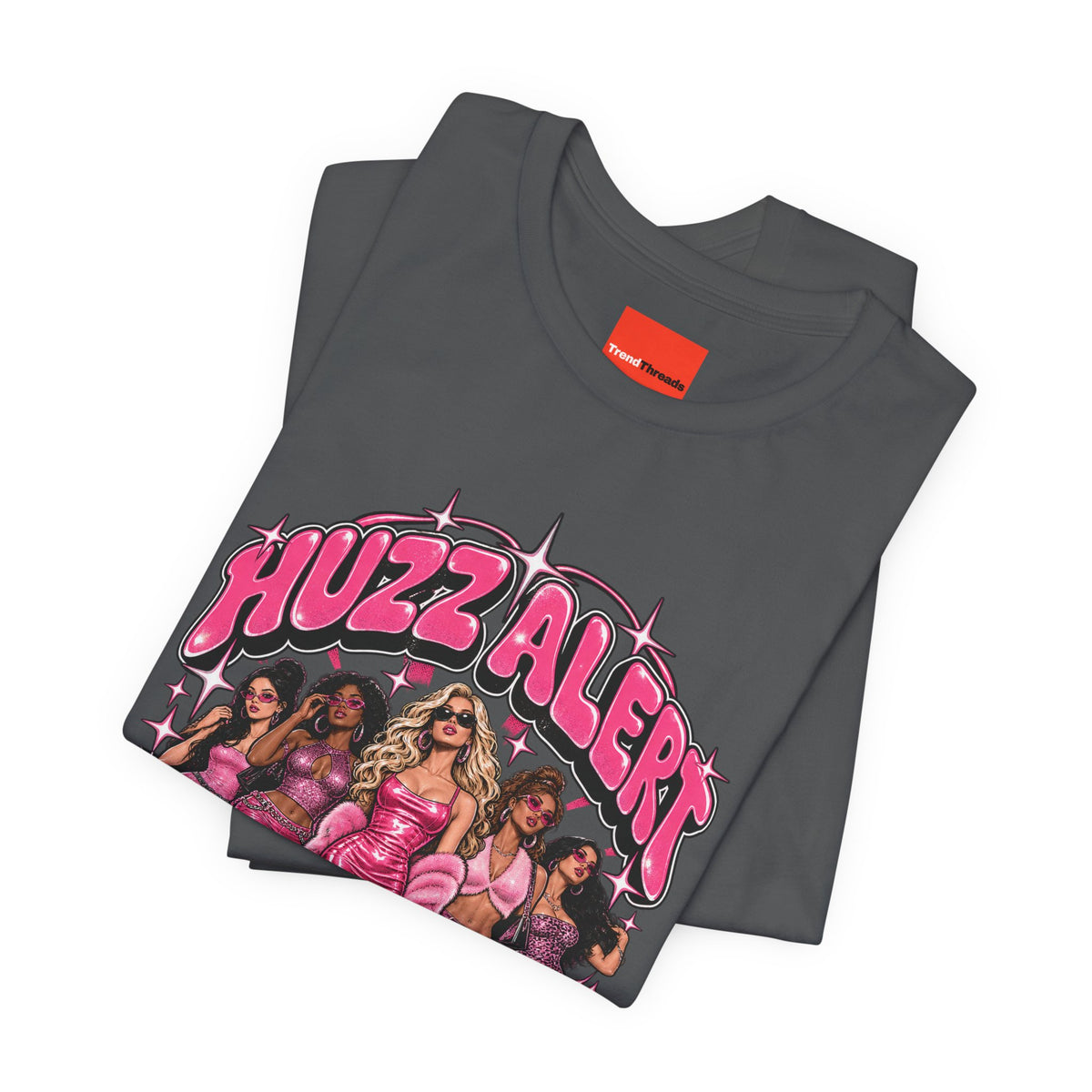 HUZZ ALERT Funny General Distressed Print T-Shirt