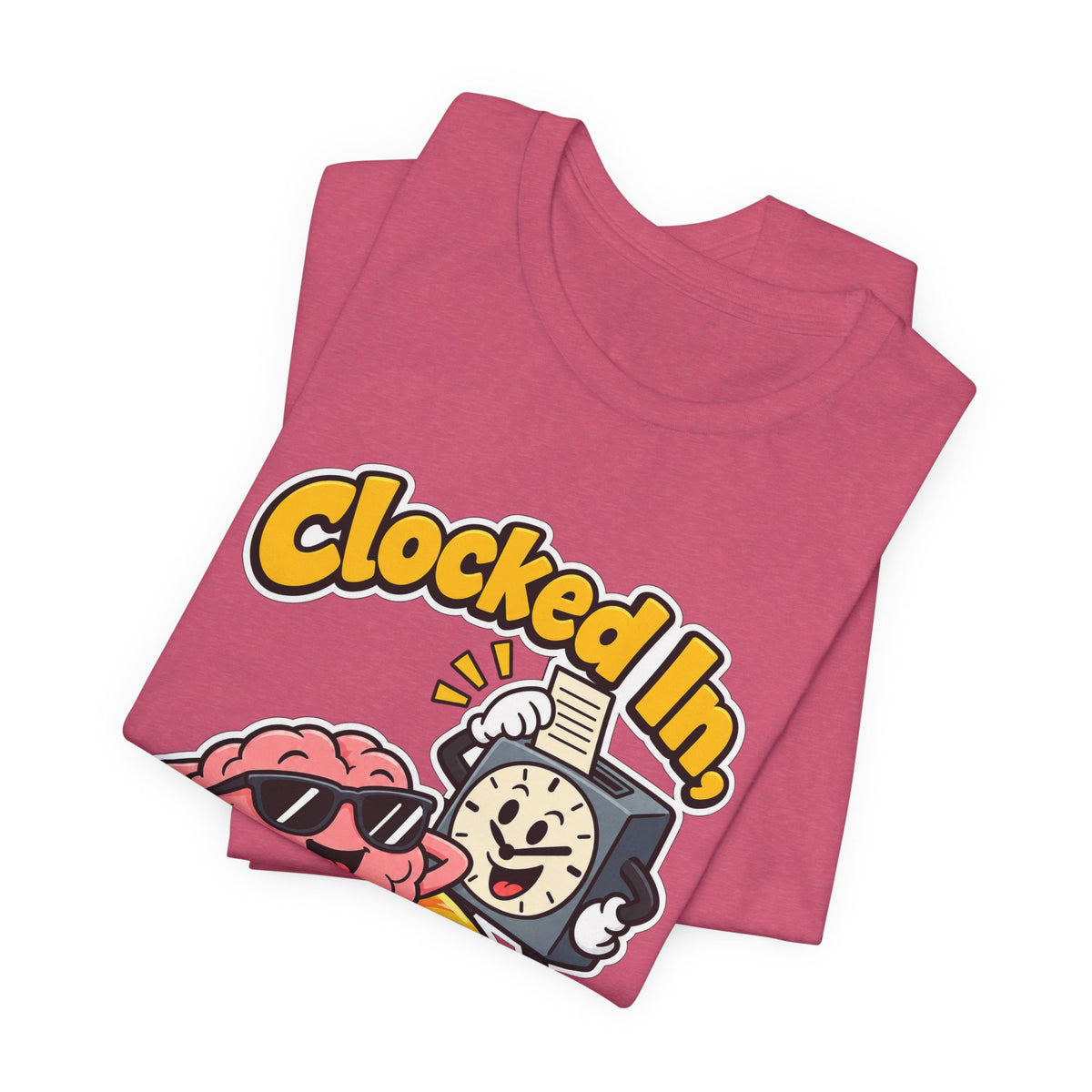 Clocked In, Brain Clocked Out Funny Nurse T-Shirt