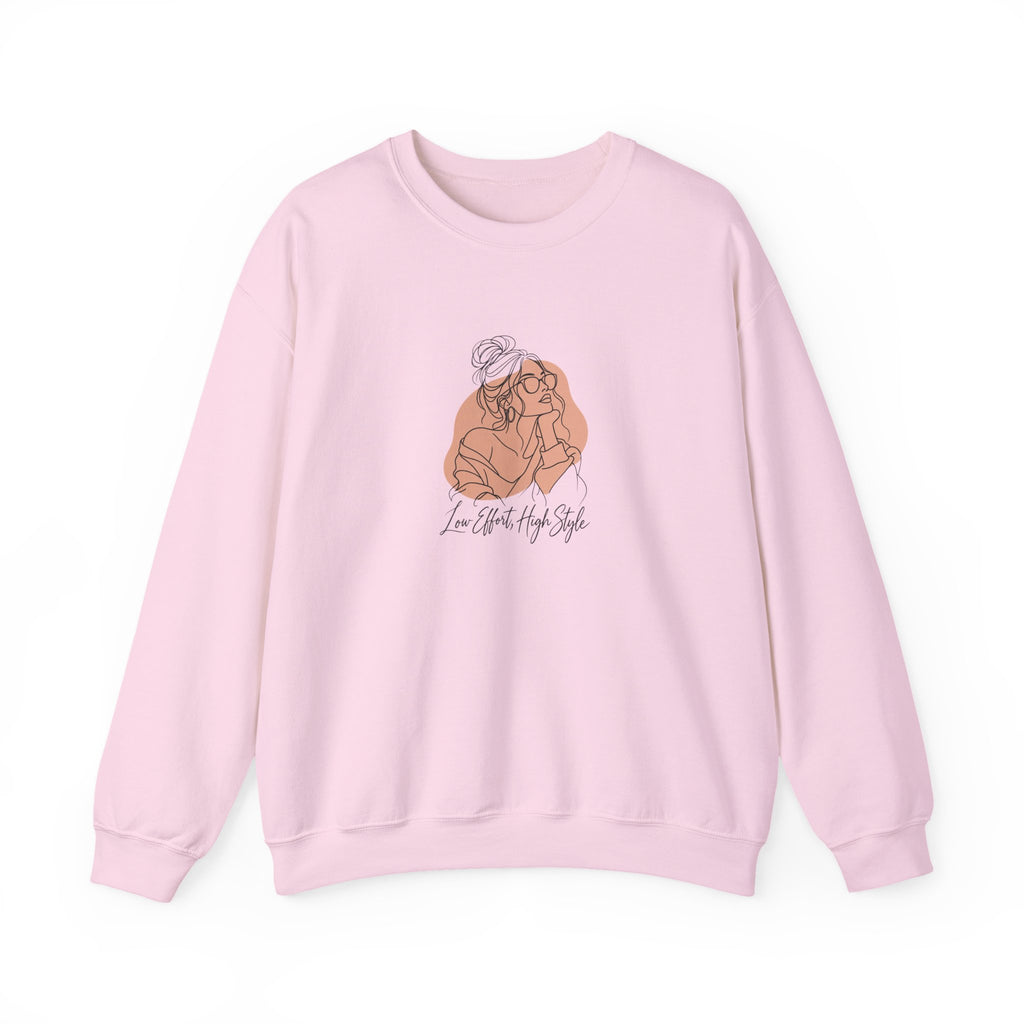 Low Effort, High Style Funny Minimalist Sweatshirt