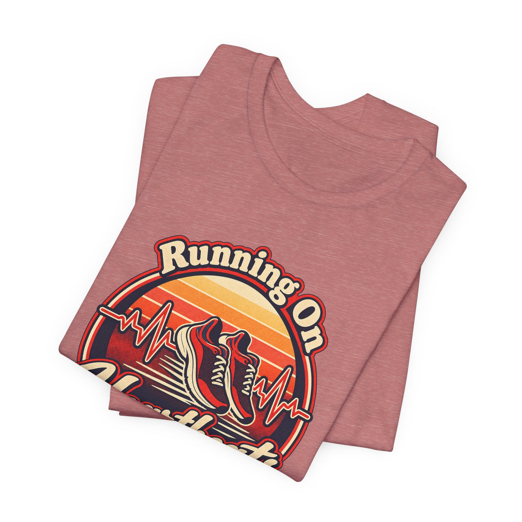 Running On Heartbeats and Hustle Funny Nurse T-Shirt