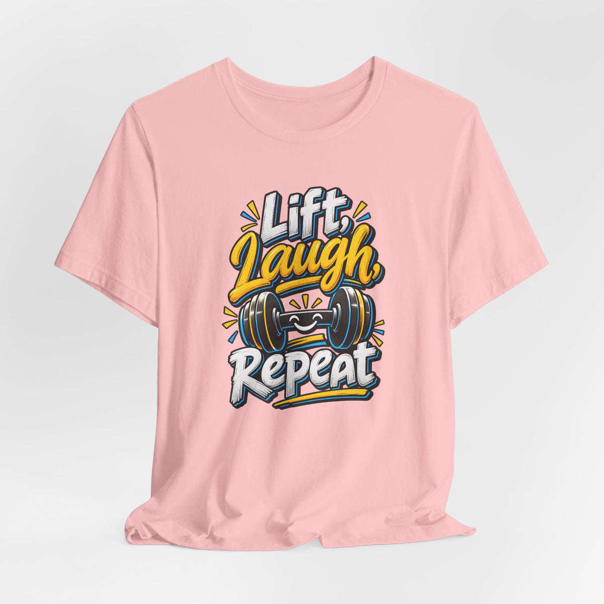 Lift, Laugh, Repeat Funny Fitness T-Shirt