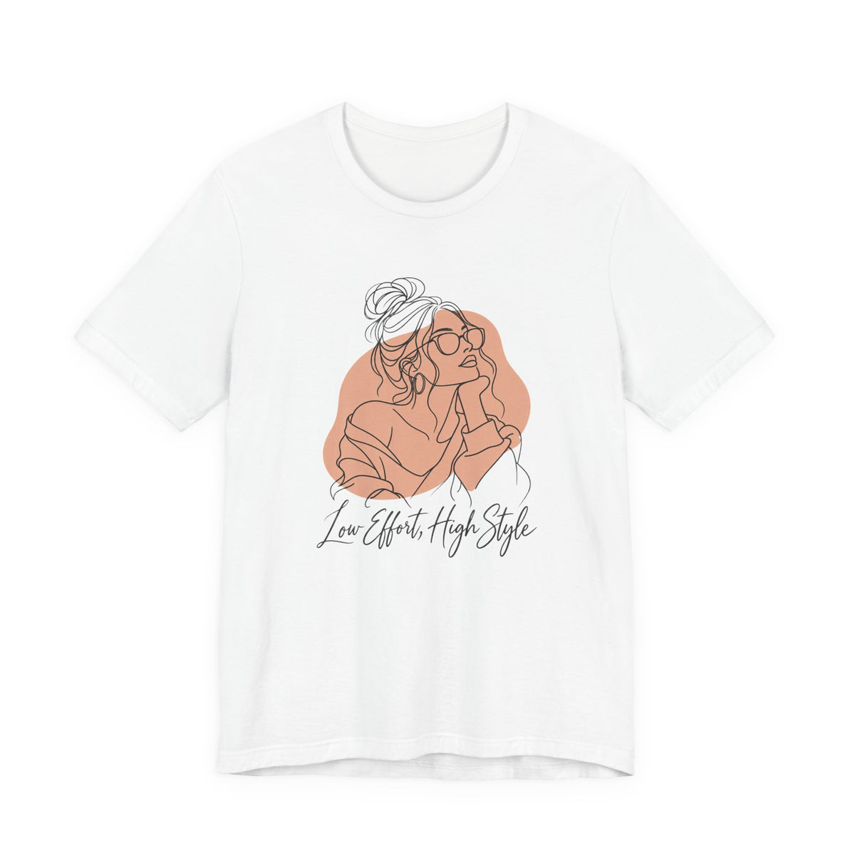 Low Effort, High Style Funny Minimalist T-Shirt