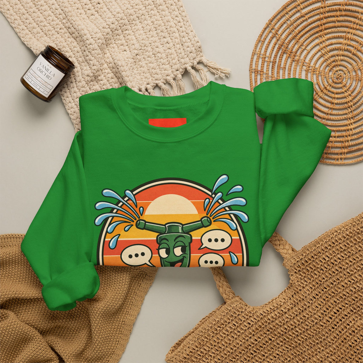 Fluent In Lawn Gossip Funny Gardening Sweatshirt