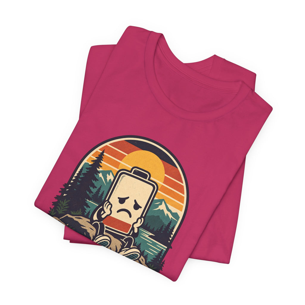 Mood: Low Battery Funny Tech T-Shirt