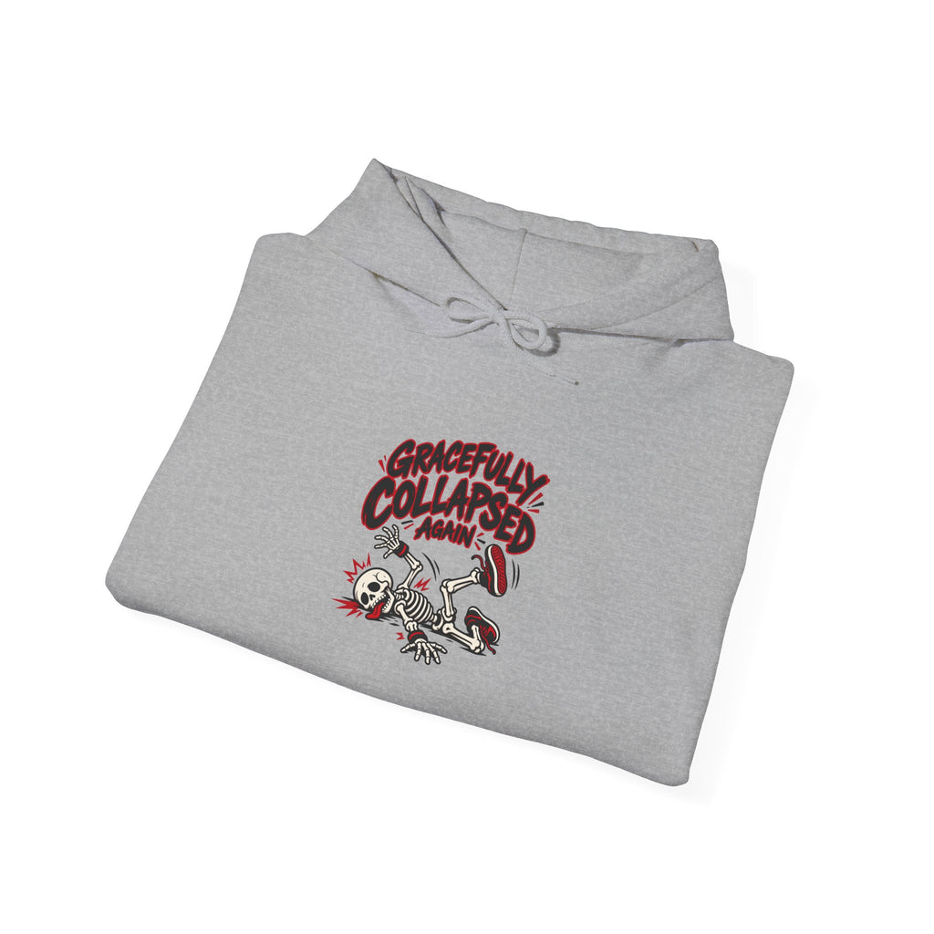 Gracefully Collapsed Again Funny Fitness Hoodie