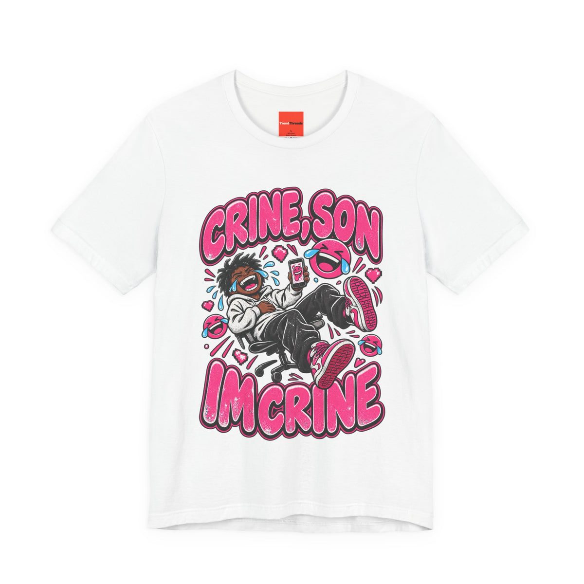 CRINE, SON IM CRINE Funny Y2K Graphic T-Shirt