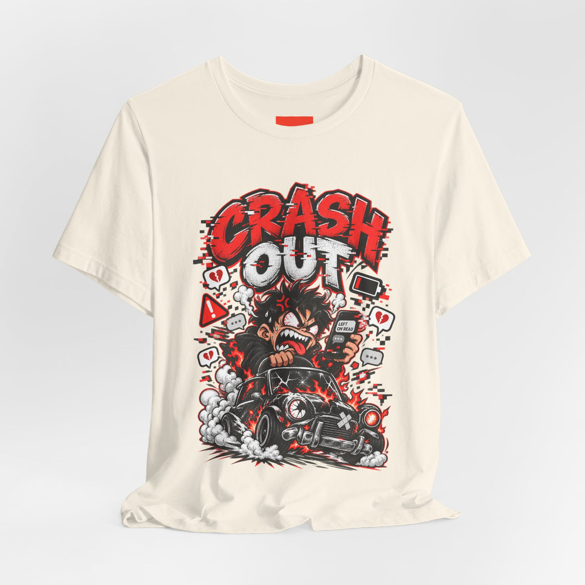 CRASH OUT Funny Streetwear T-Shirt