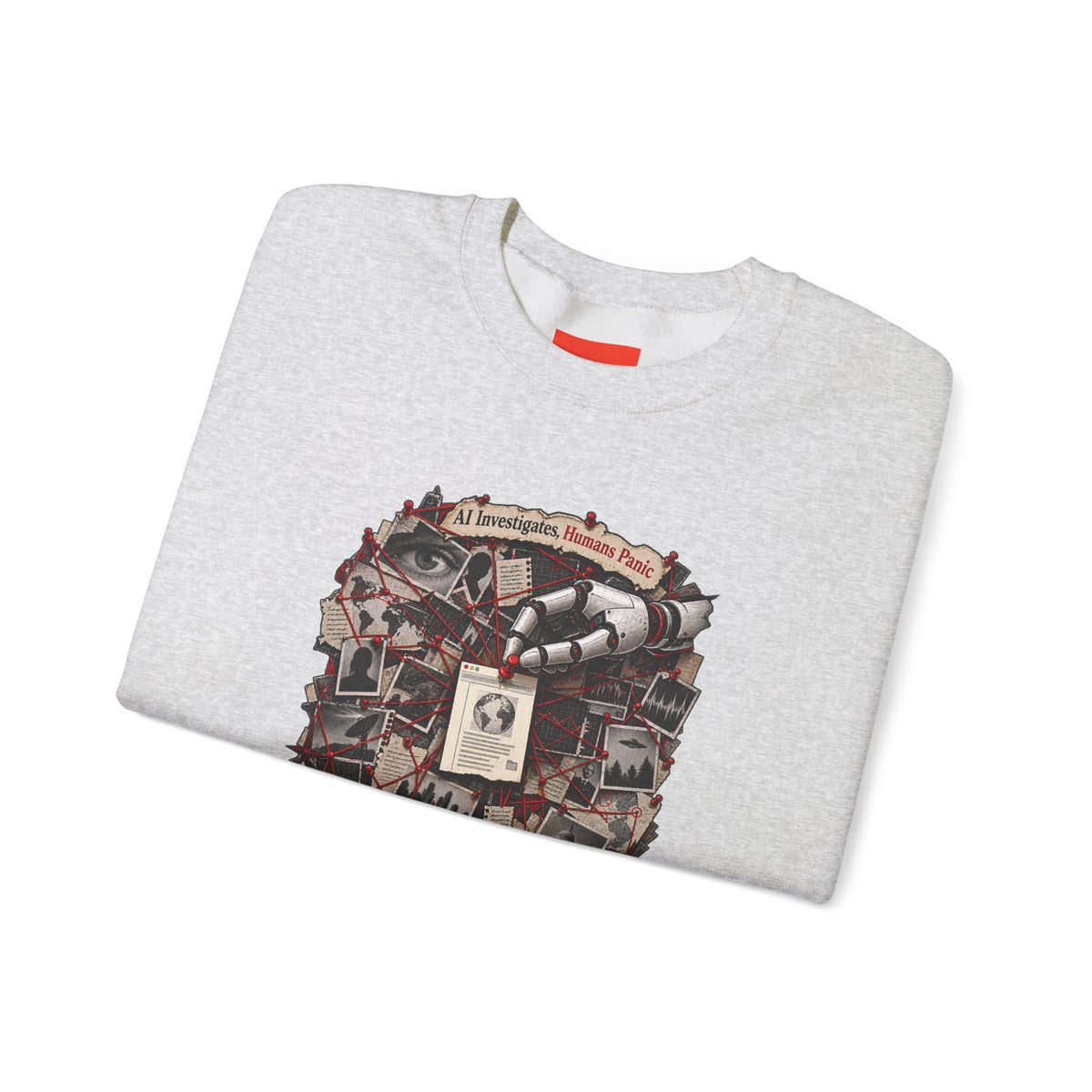AI Investigates, Humans Panic Funny Programmer Sweatshirt
