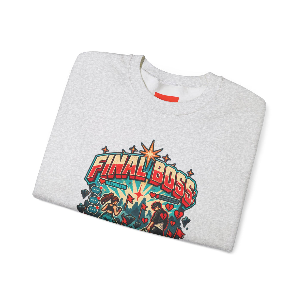FINAL BOSS: MY EX Funny Retro Vintage Sweatshirt